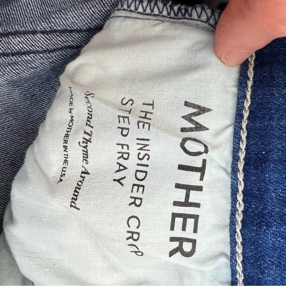 Mother The Insider Crop Step Fray jean size 24 Second Thyme Around - Picture 6 of 7